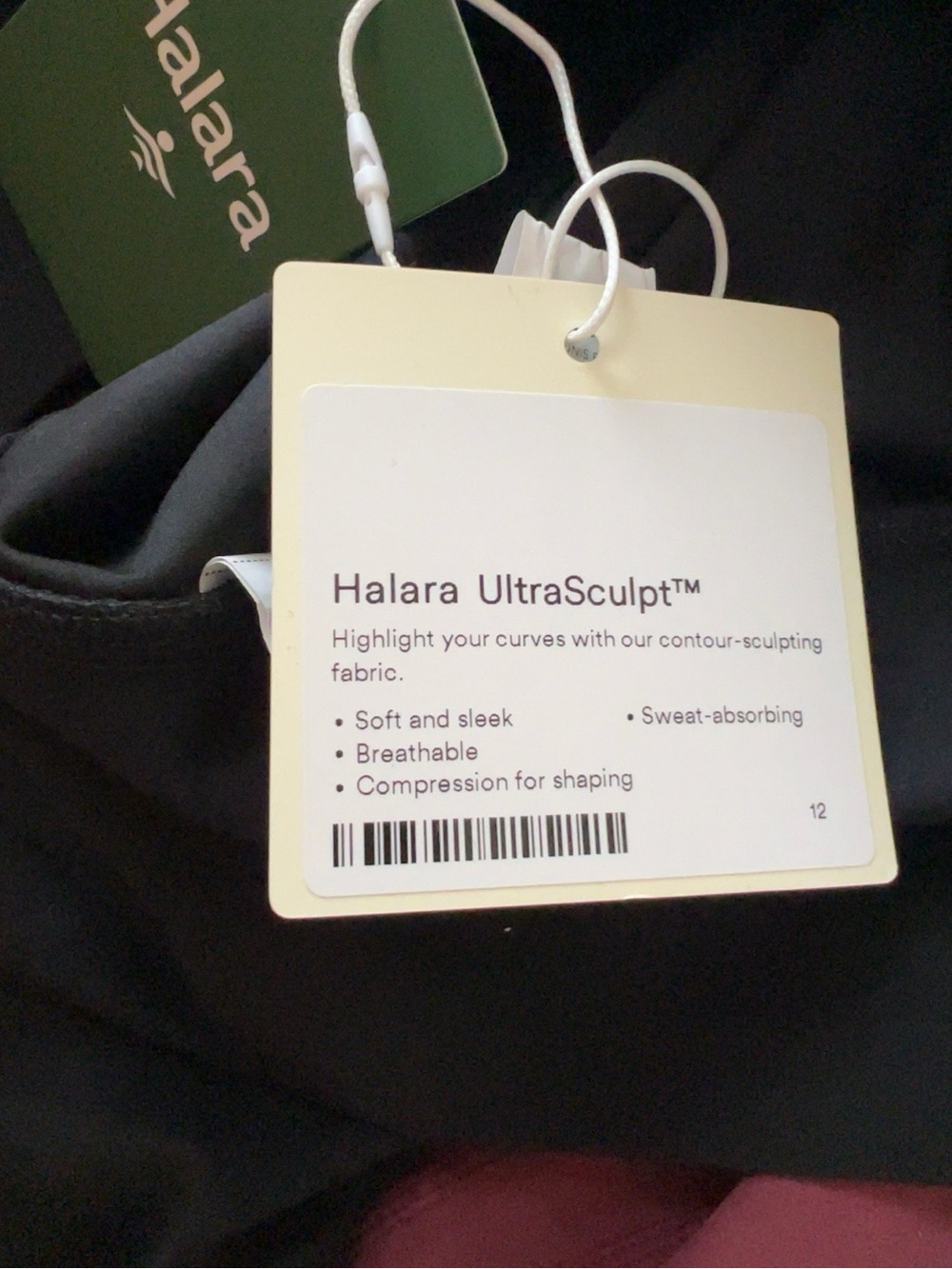 NWT Halara UltraSculpt High Waisted 7/8 Leggings with Pockets Black Size Medium - Picture 8 of 8